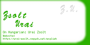 zsolt urai business card